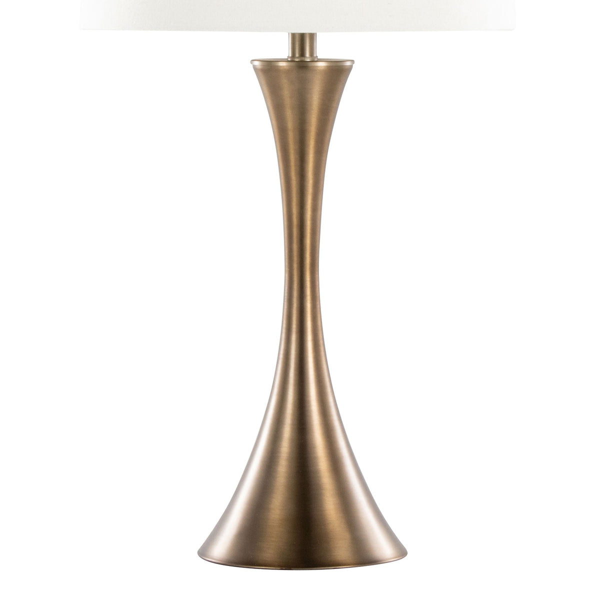 Contemporary Elegant Table Lamp Set with 3-Way Switch - Pearl Silver or Bronze