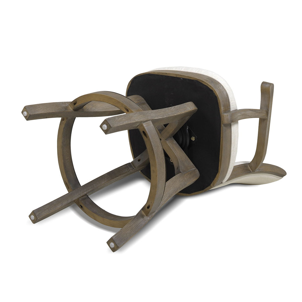 Swivel Counter Height Bar Stool with High Backrest and Solid Hardwood - Multiple Colors