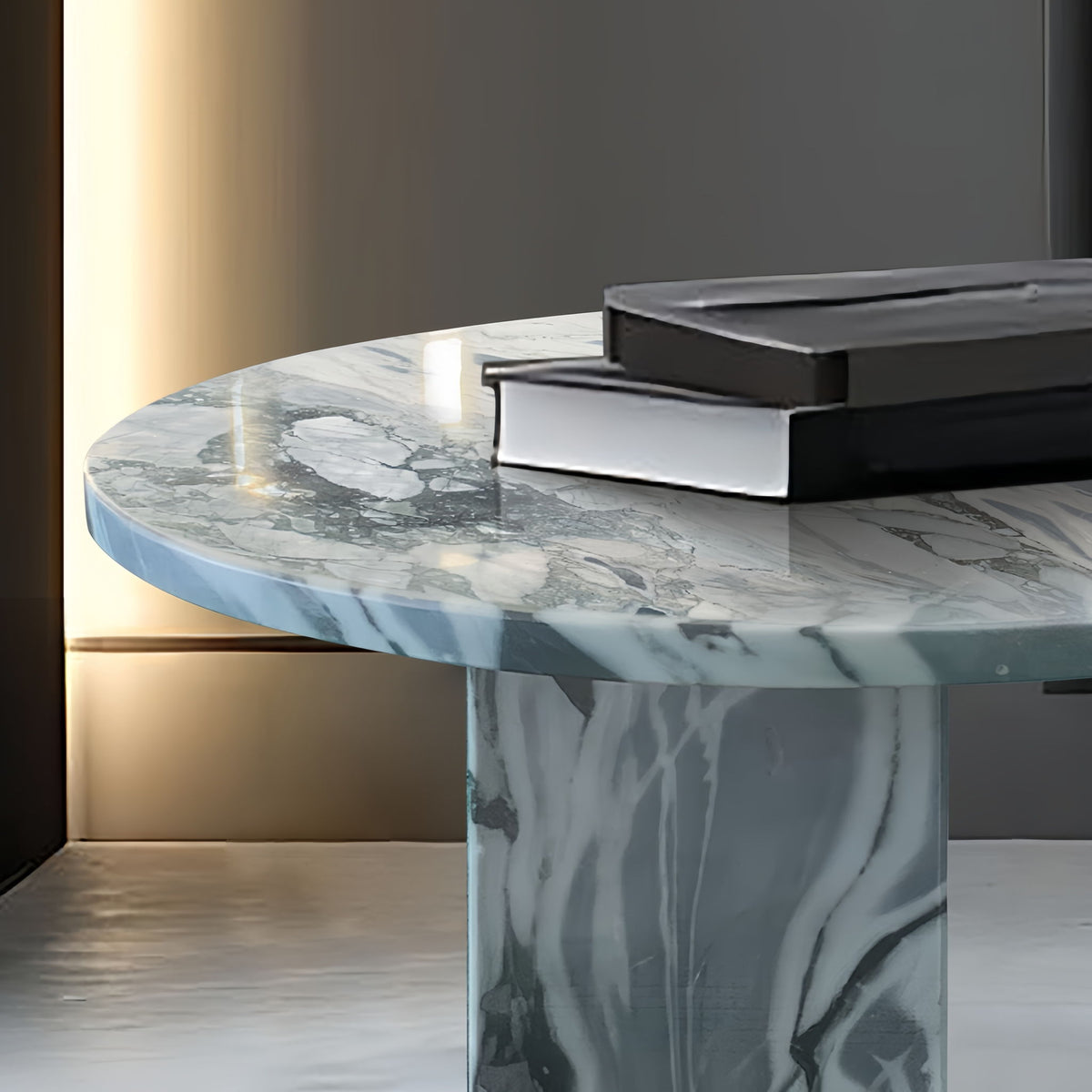 Luxury Coffee Table with Unique Veining - Natural Stone Design