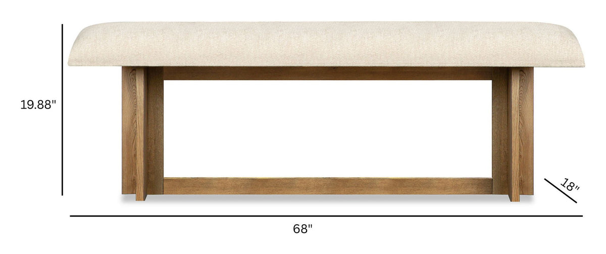 Marcel - Bench - Harvest Brown