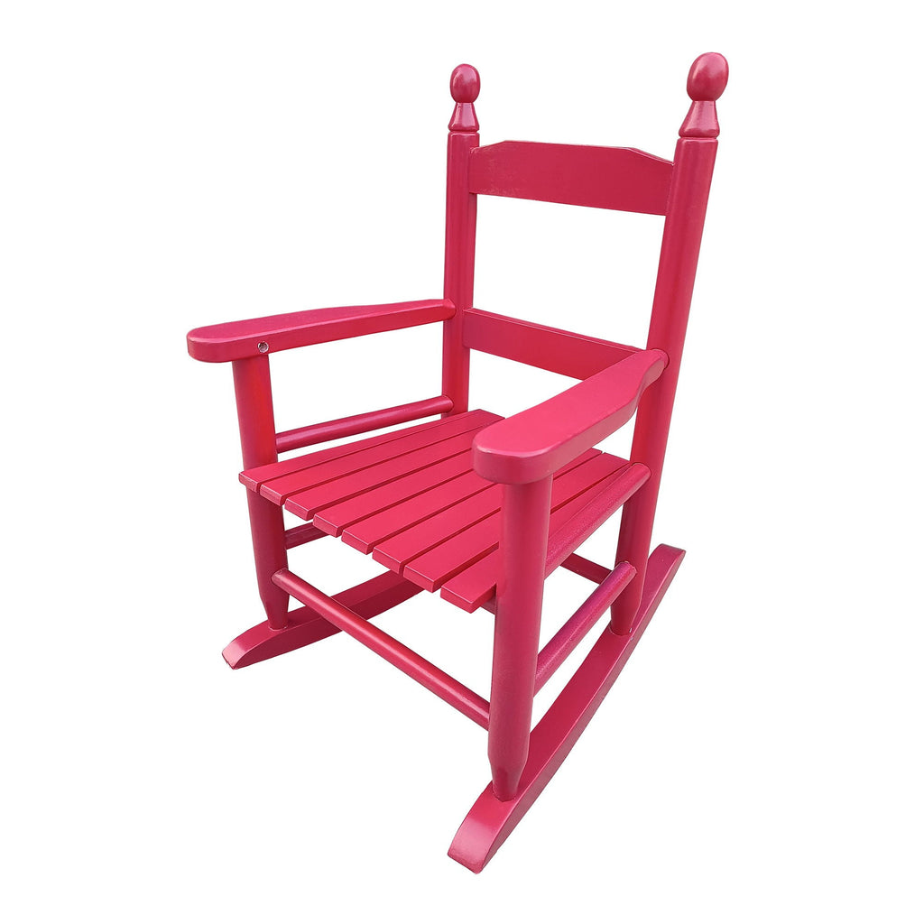 Children's Rocking Chair with Sturdy Populus Wood Frame - Multiple Colors