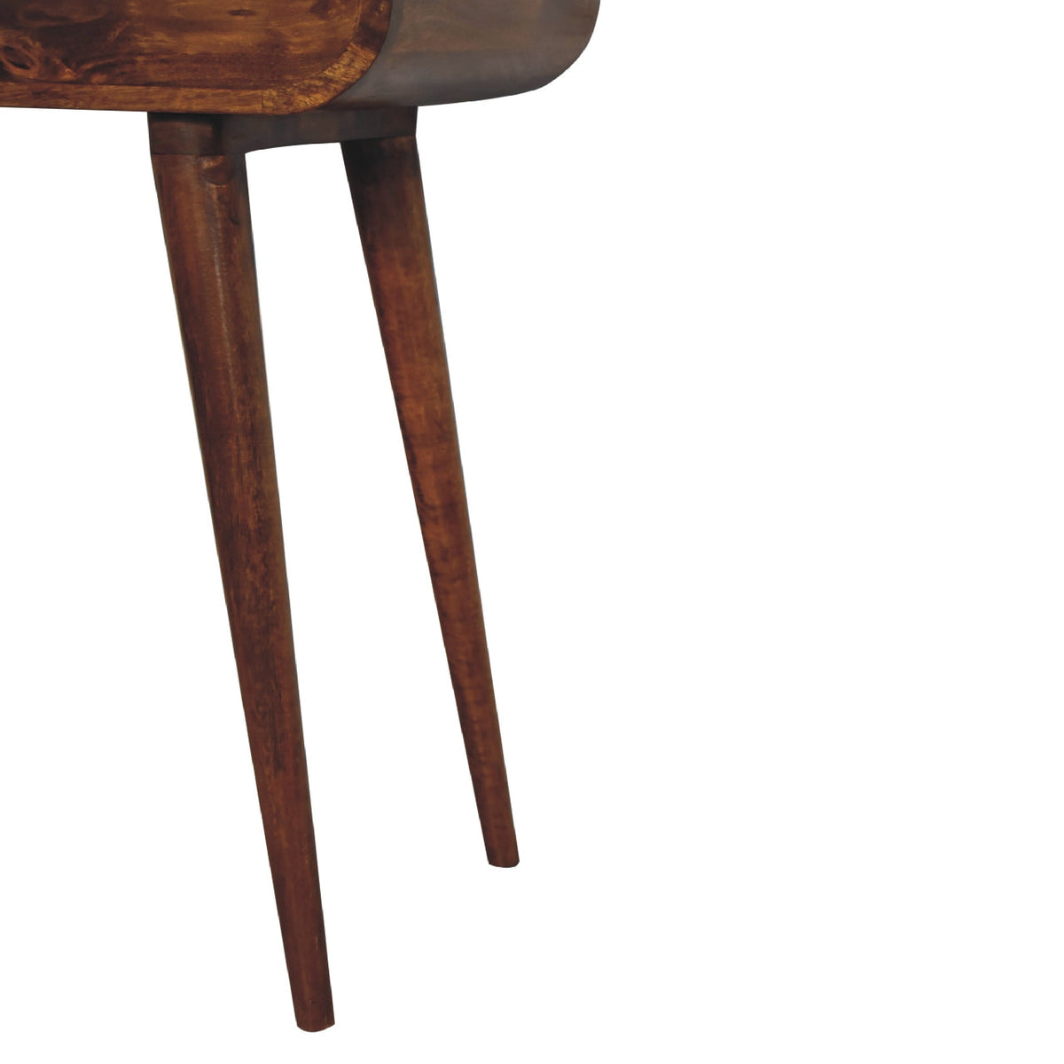 Solid Wood Fold Vanity with Storage Compartments - Chestnut