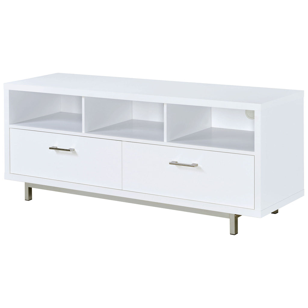 Casey 2-drawer Engineered Wood 60-inch TV Stand White
