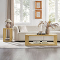 Modern Rectangle Coffee Table Set with Durable MDF Construction - 2-Piece