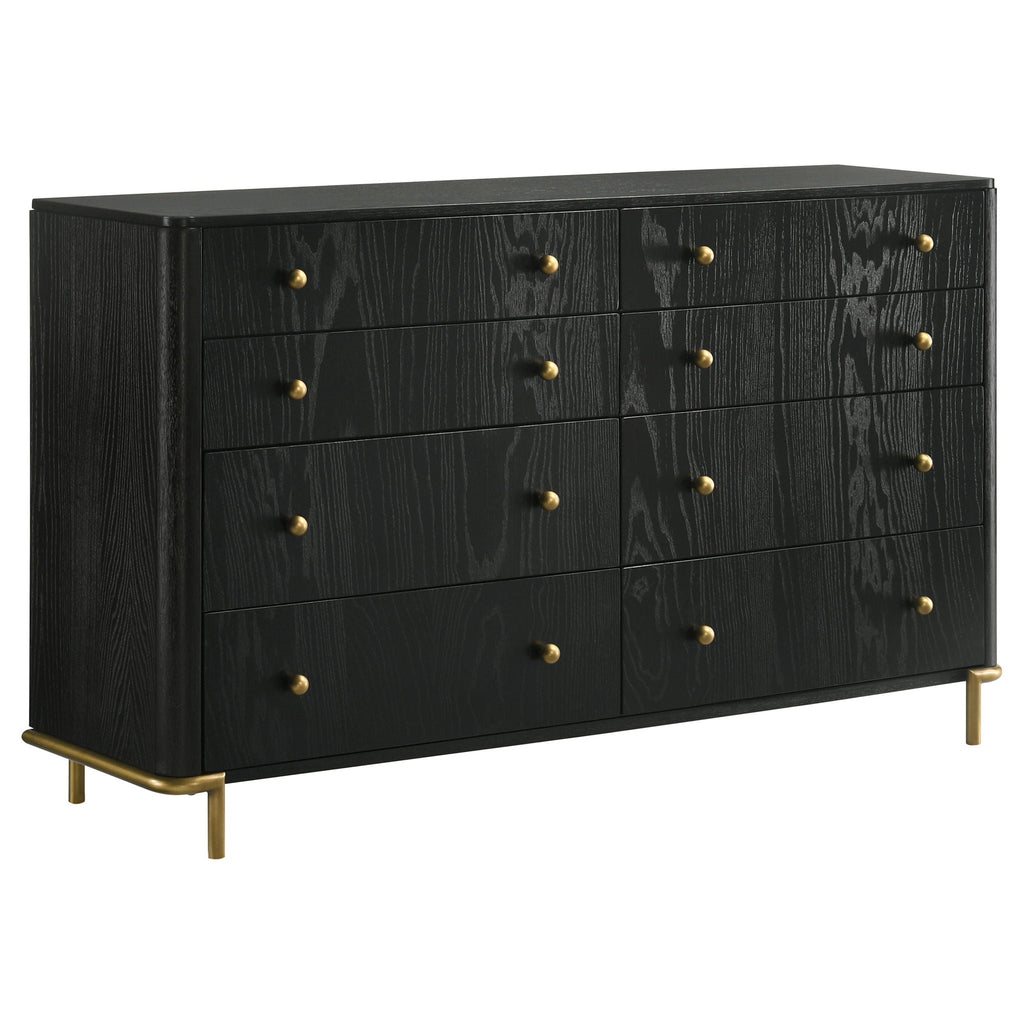 Arini 5-piece Queen Bedroom Set Cream and Black