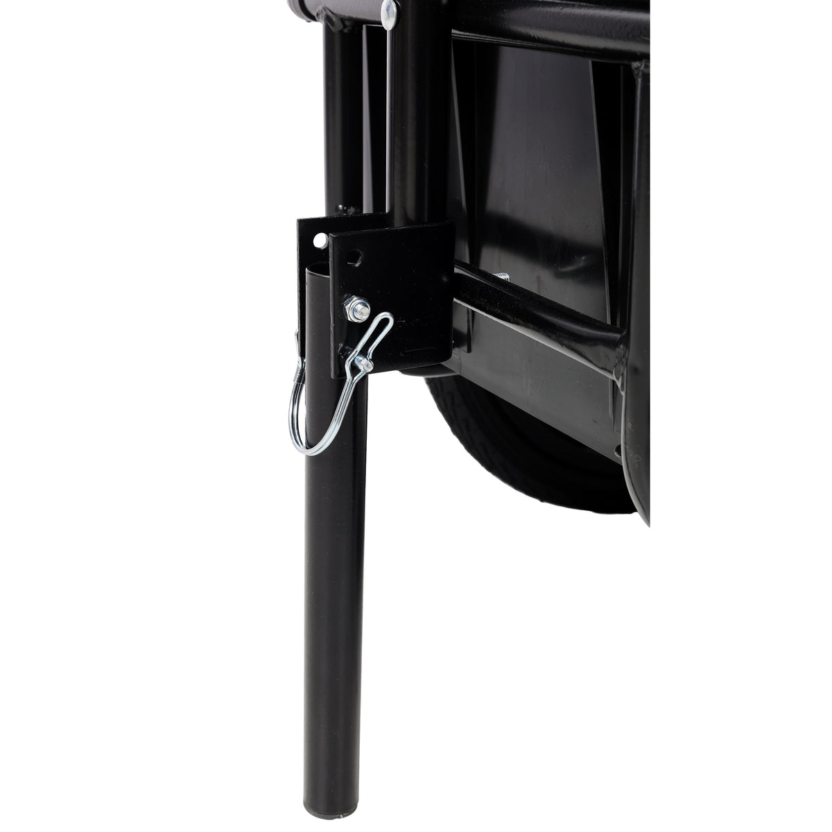 Bike Cargo Trailer with Support Bar and Waterproof Cover - Black