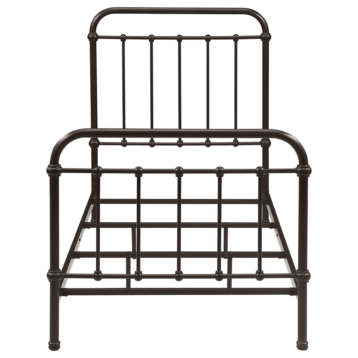 Livingston Metal Twin Open Frame Bed Dark Bronze