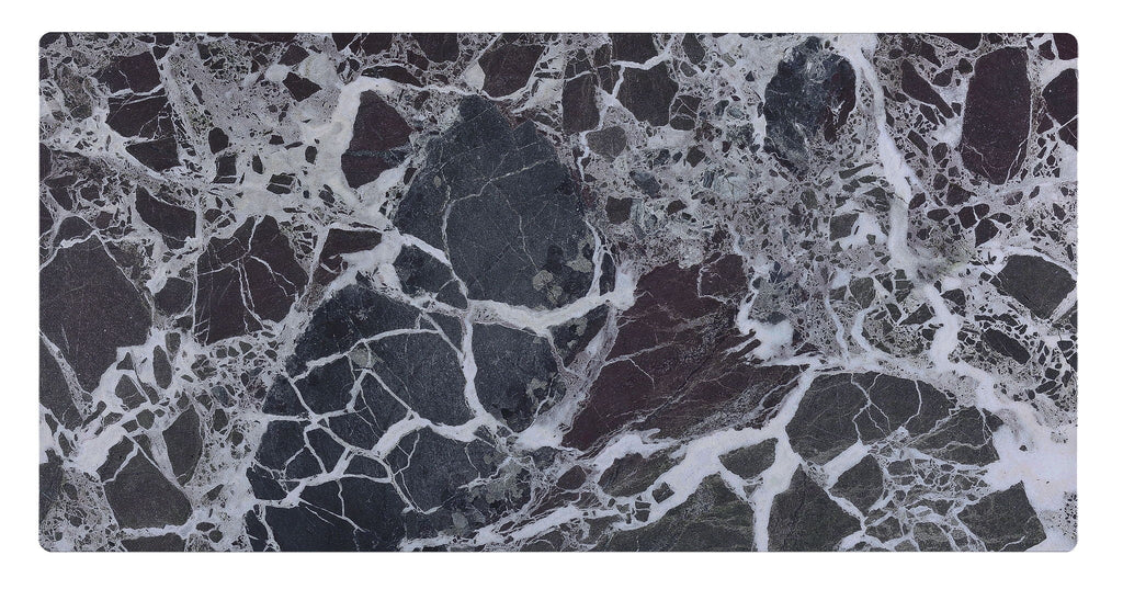 Landon Coffee Table with Glass Marble Texture Top