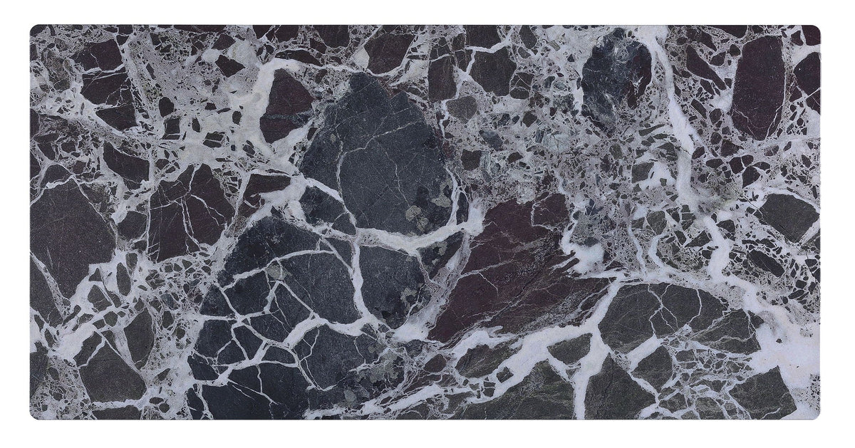Landon Coffee Table with Glass Marble Texture Top