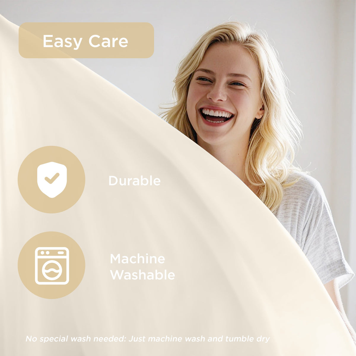 Queen Cooling Sheet Set with Breathable Nylon/Spandex - Ivory or Gray