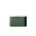 DINA 24'' Wall Mounted Plywood Bathroom Cabinet with Carrara Finish - Dark Green or Black