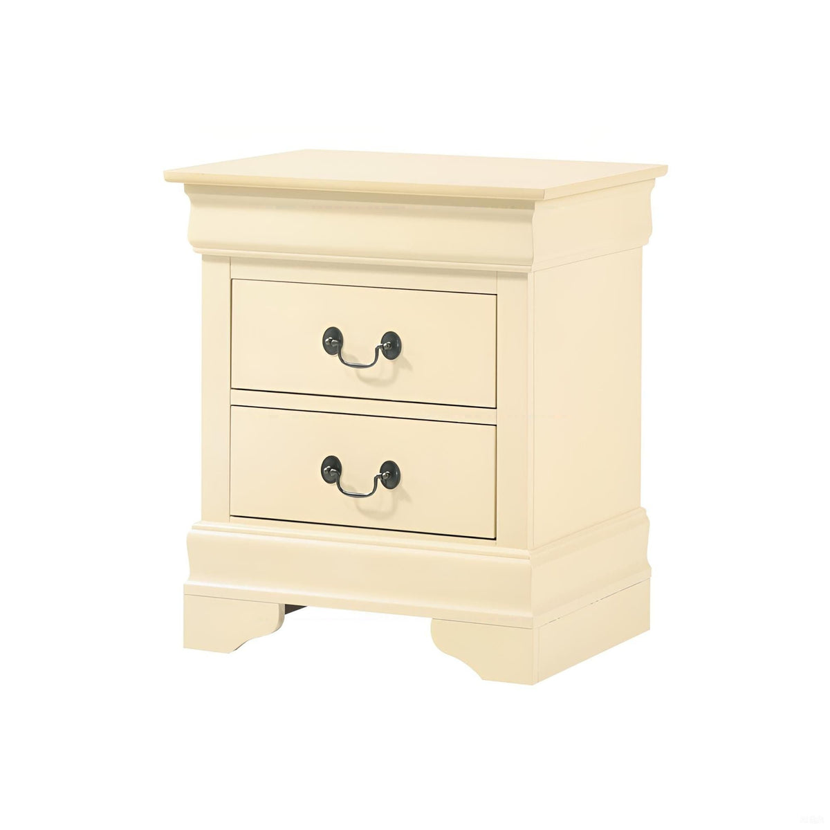 Traditional Style Design Nightstand with Classic Accent - Multiple Colors