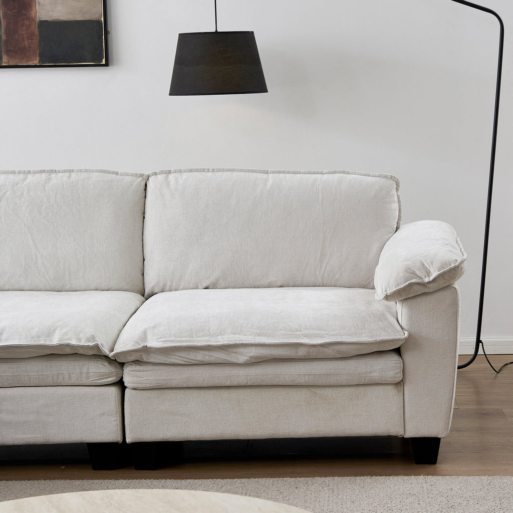 Luxury Chenille Upholstered Loveseat Couch