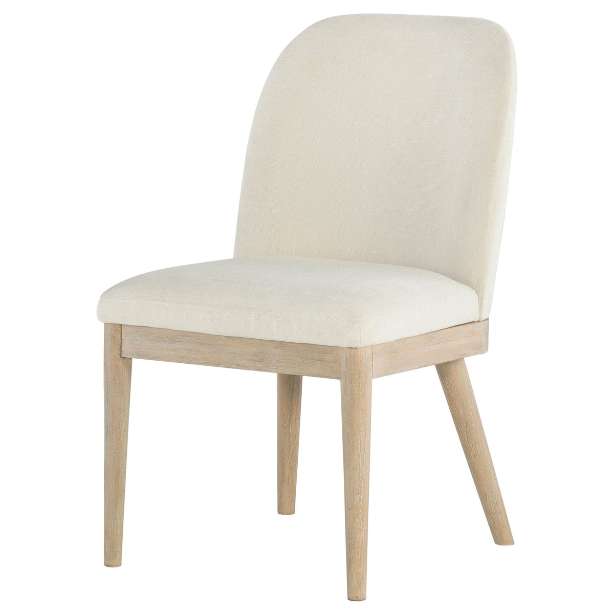 Solano Upholstered Dining Side Chair Beige (Set of 2)