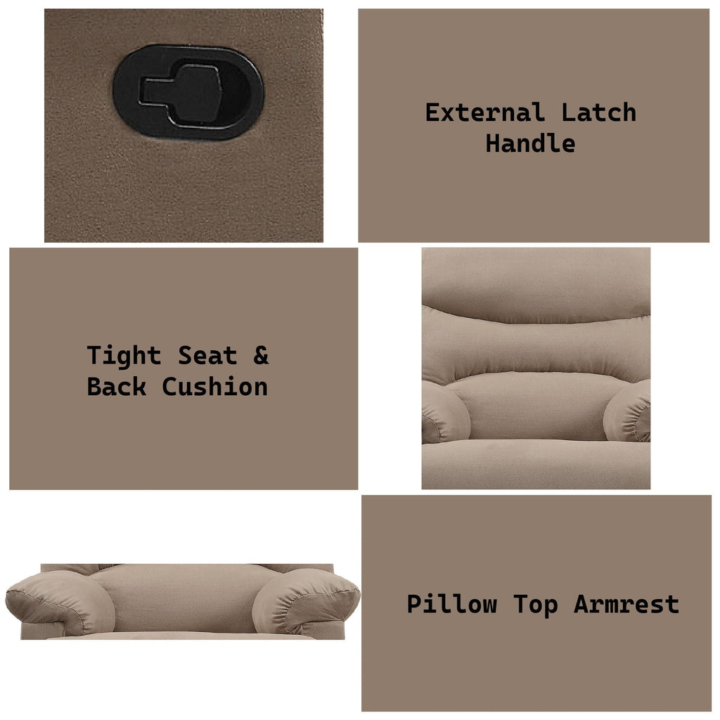Arcadia Micro Motion Glider Recliner with Smooth Gliding Motion - Fabric