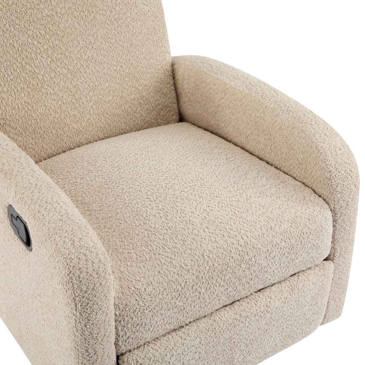 360 Swivel and Glider Recliner Chair with Solid Wood Base - Almond
