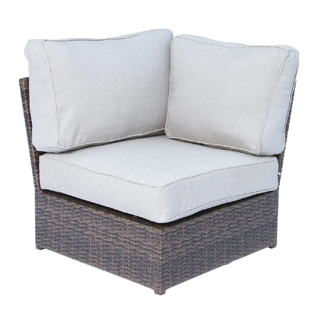 Modern Patio Rattan Sectional Set with Cushions - Multiple Colors