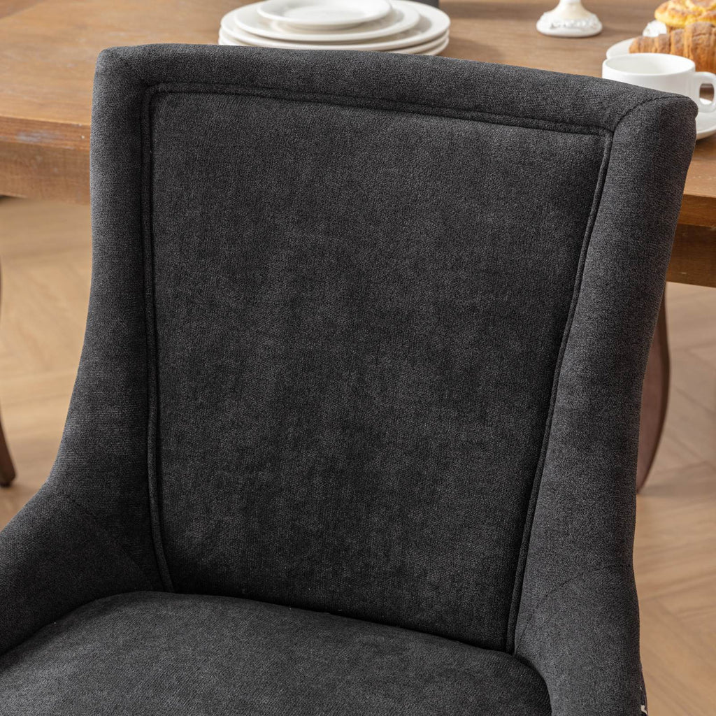 Ultra Side Dining Chair Set with Solid Wood Legs - Multiple Colors