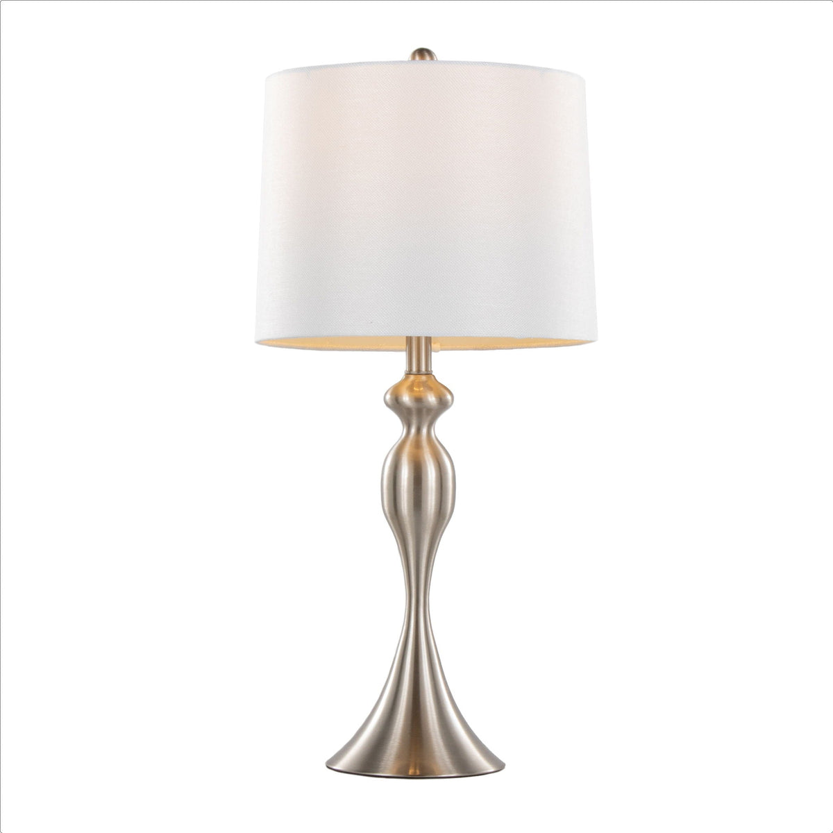 Ashland Contemporary Table Lamp Set with Double-Layer Shade - Multiple Colors