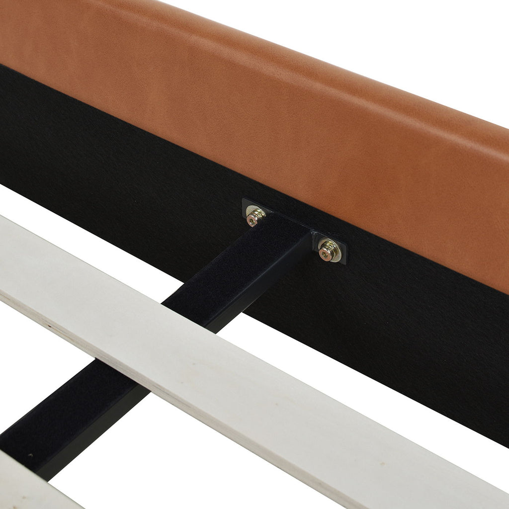 Vertical Tufted Modern Headboard Platform Bed Set with Upholstered Finish - Multiple Colors