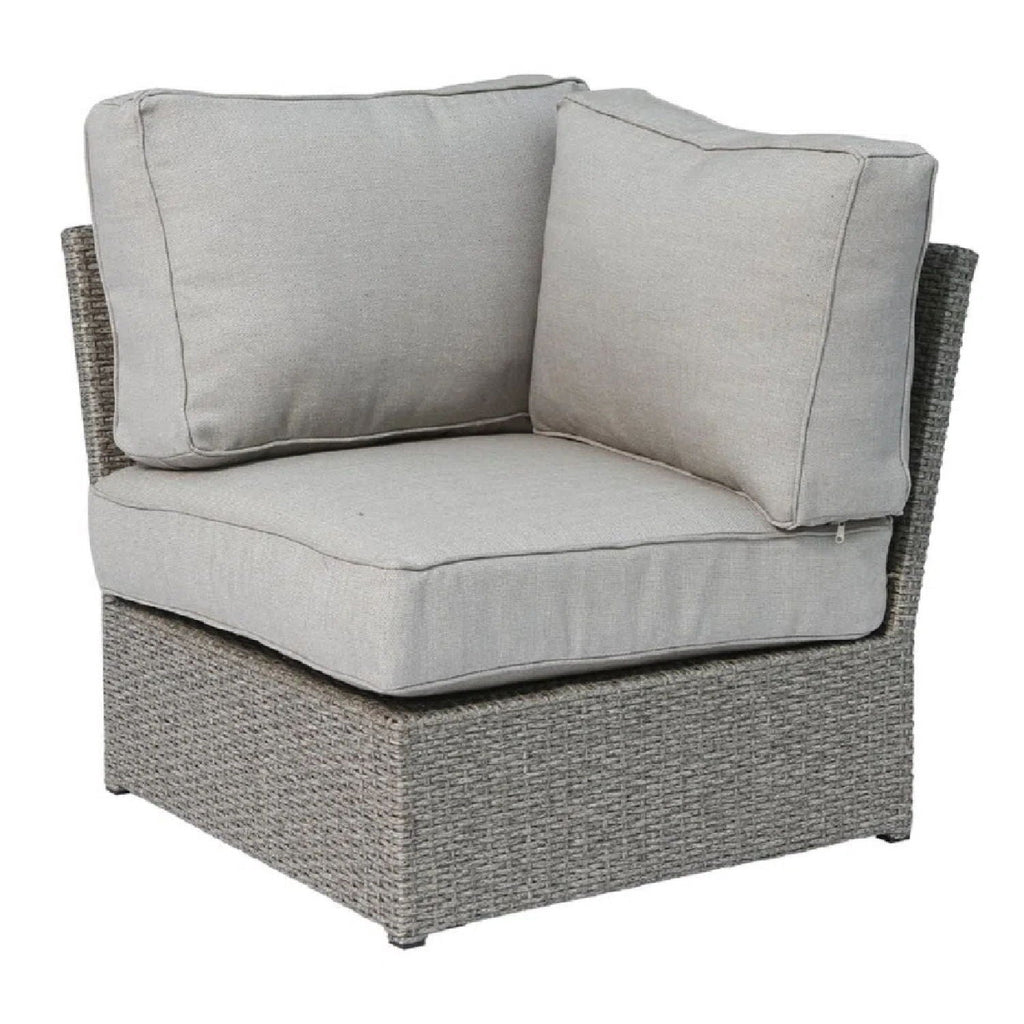 Rattan Sectional Sofa Set with Cushions - Gray, Dark Brown, or Beige