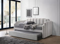 Peridot Twin Daybed With Trundle in Dove Gray