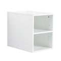 12 Inch Small Wall Mounted Storage Shelves with Glossy Finish - Glossy White