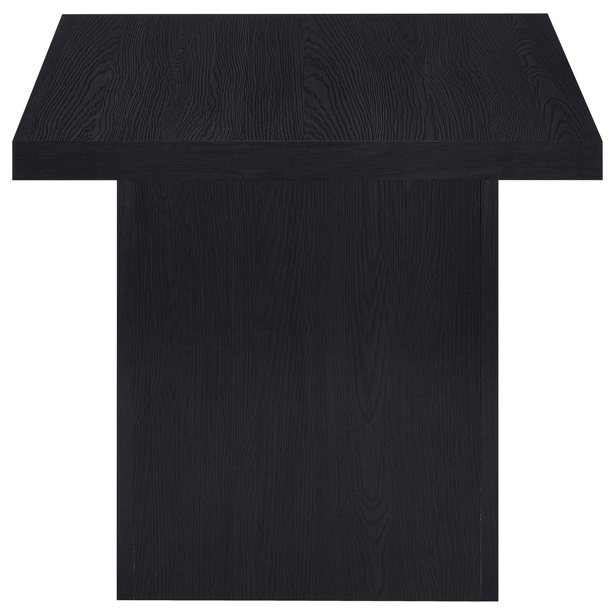 Exeter Square End Table with Laminate Veneer - Black or Light Brown