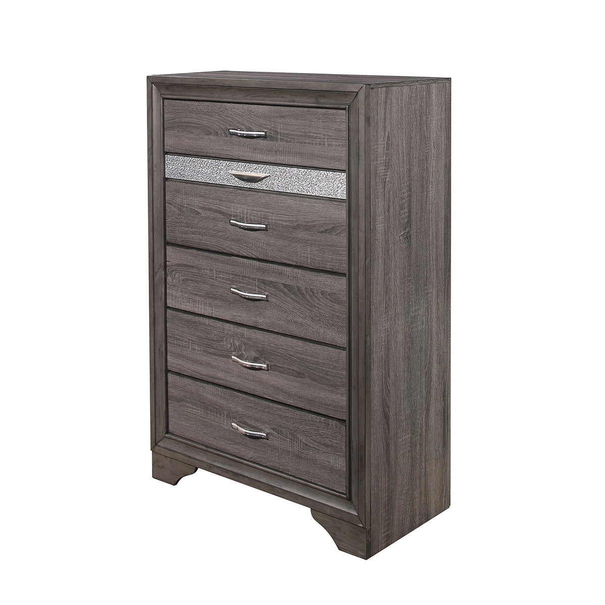 Gray Sparkle Accent Chest with Jewelry Drawer - Ryder