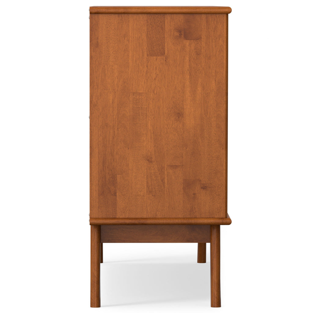 Brown 4 Door Sideboard Buffet with Ample Storage - 66 in Wide