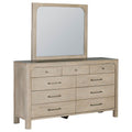 Solano 9-drawer Bedroom Dresser with Mirror Weathered Mango