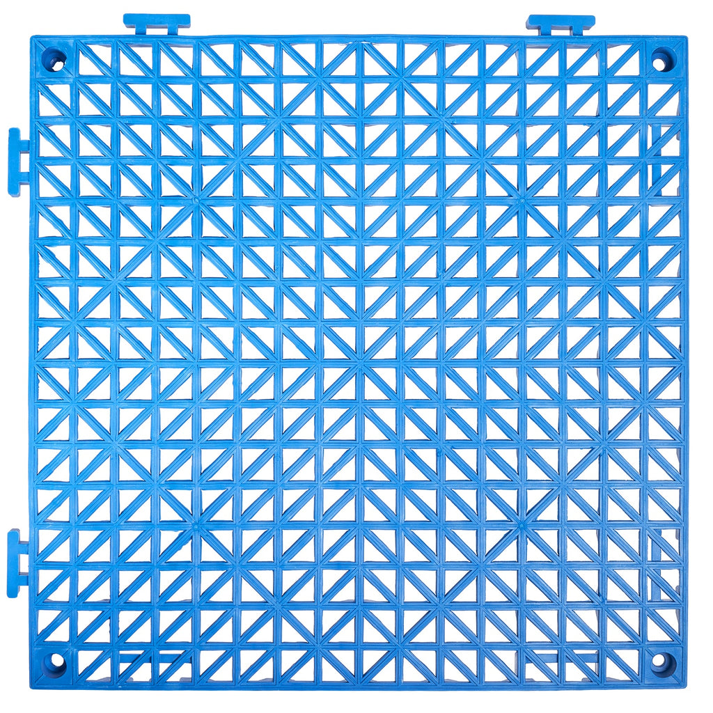 Durable PVC Interlocking Tile 50PCS with Rapid Drainage - Blue, Black, or Gray