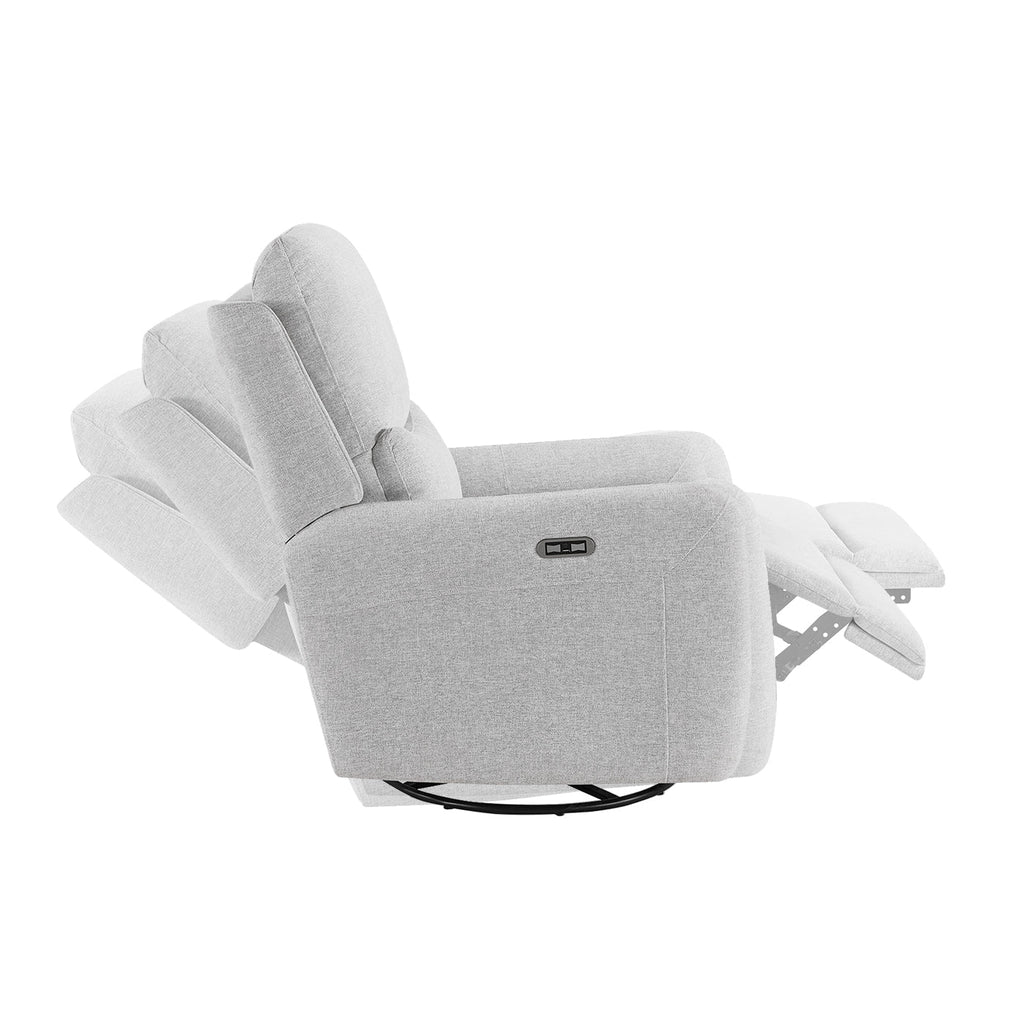 Dublin 30" Swivel Power Recliner Arm Chair with 360° Swivel - Heathered