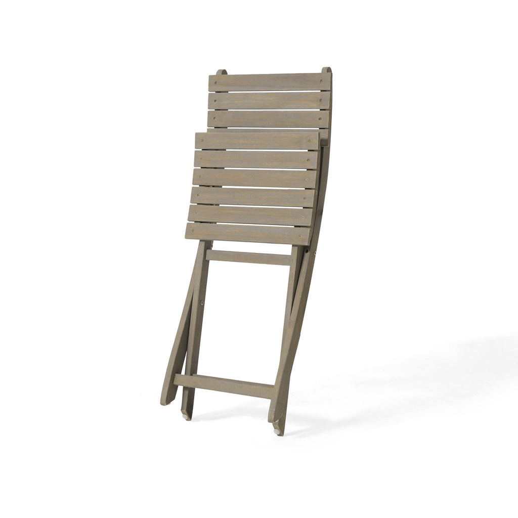 Positano Foldable Dining Set with Foldable Design - White or Dark Brown
