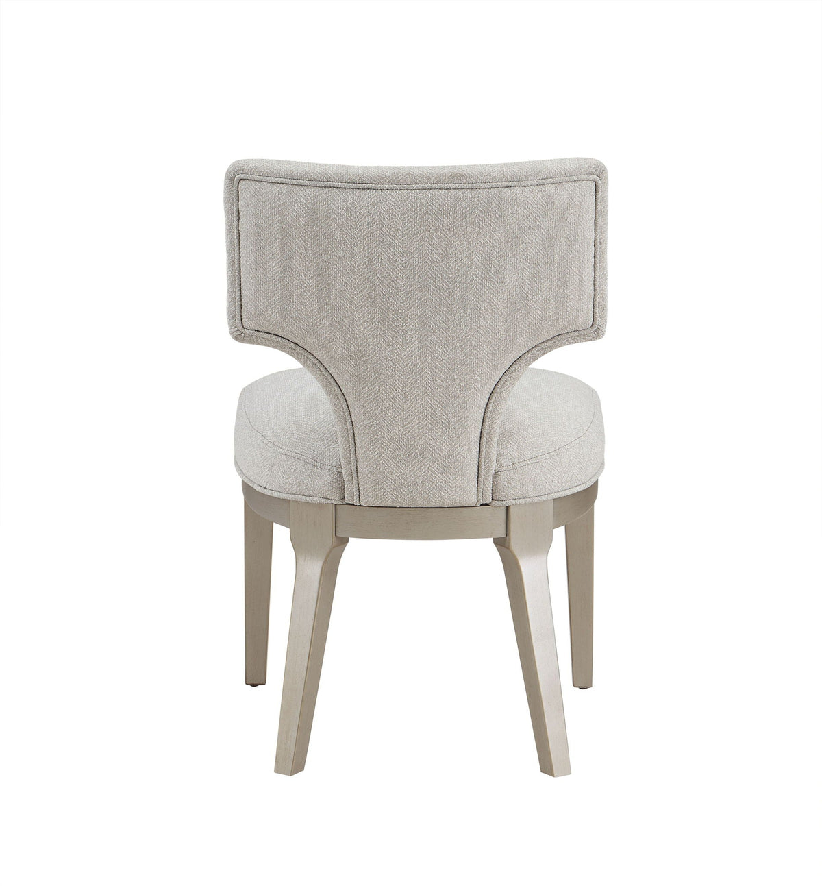 Kasa Light Gray Side Chair Set of 2 with Solid Wood Legs - Light Gray