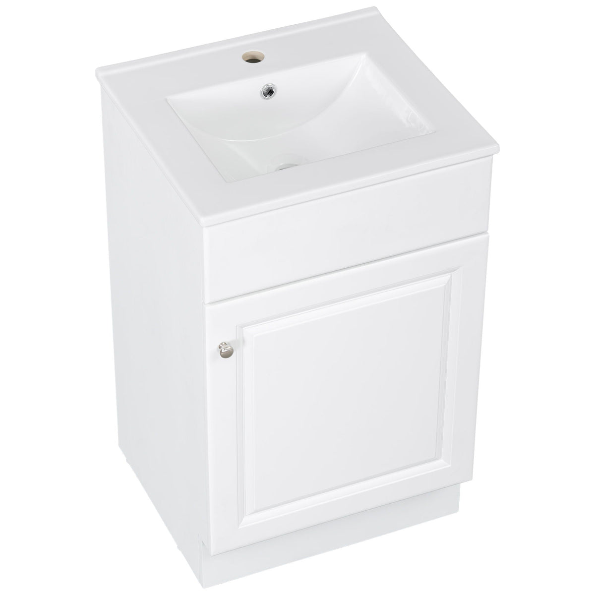Bathroom Vanity with Sink and Adjustable Shelf - Multiple Colors