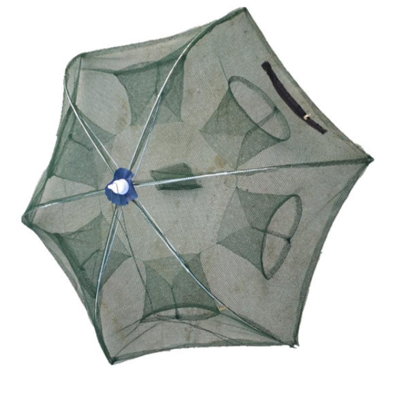 6 Hole Fishing Net Folded Portable Hexagon Network Casting Nets