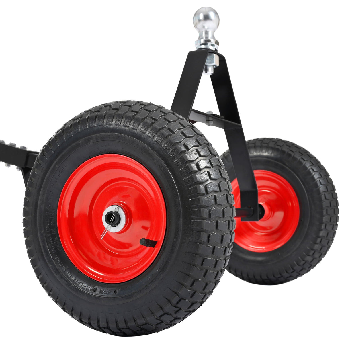 Heavy Duty Trailer Dolly with 2" Ball and 1000 lb Capacity - Black