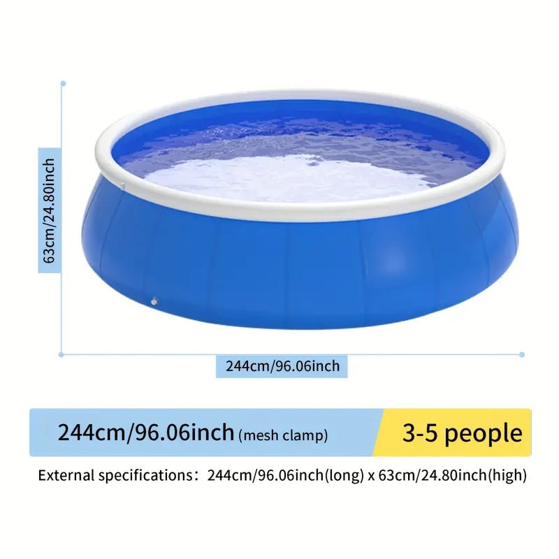 Butterfly Design Inflatable Swimming Pool with Durable PVC – Multi-Color