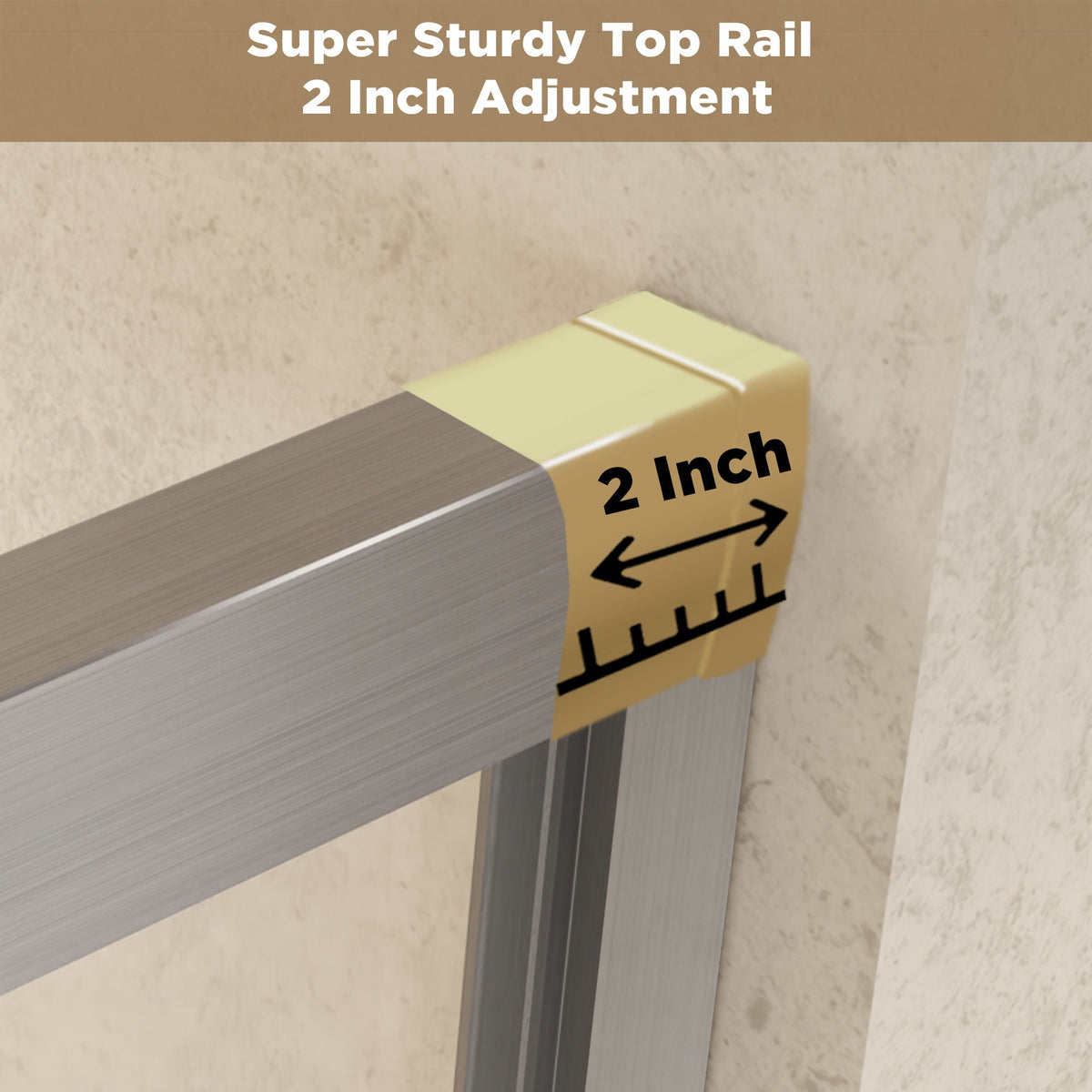 Double Sliding Shower Door with Explosion Proof Film - Black, Gray, or Dark Gray
