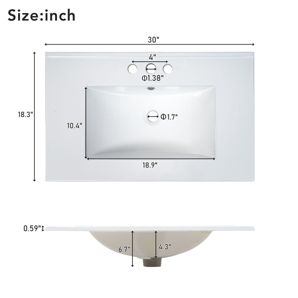 Traditional Bathroom Vanity Set with Soft Close Doors - Multiple Colors