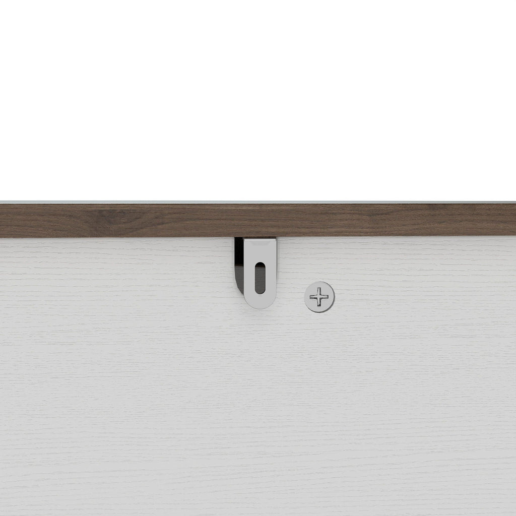 Corner Dog Crate with Fluted Drawer - White or Dark Brown