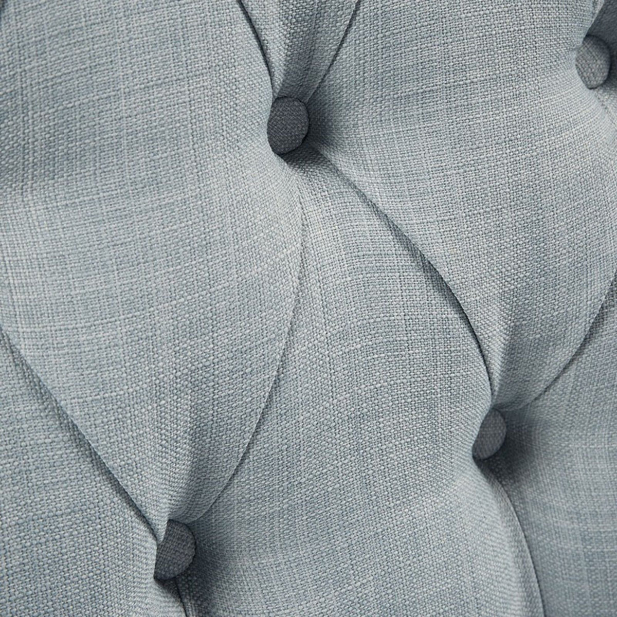 Button Tufted Accent Chair with Removable Cushion - Light Blue