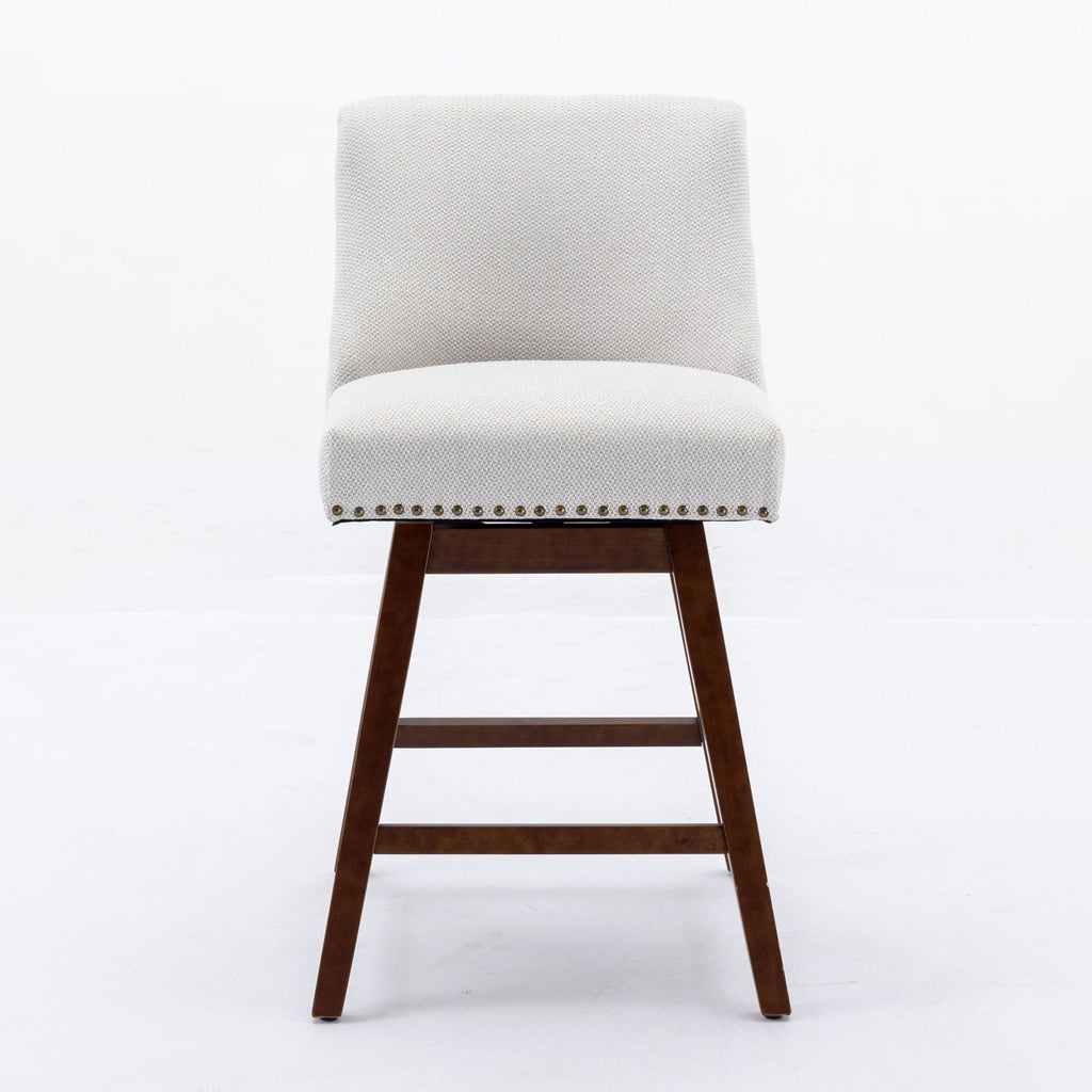 Counter Height Swivel Barstools, Set of 2