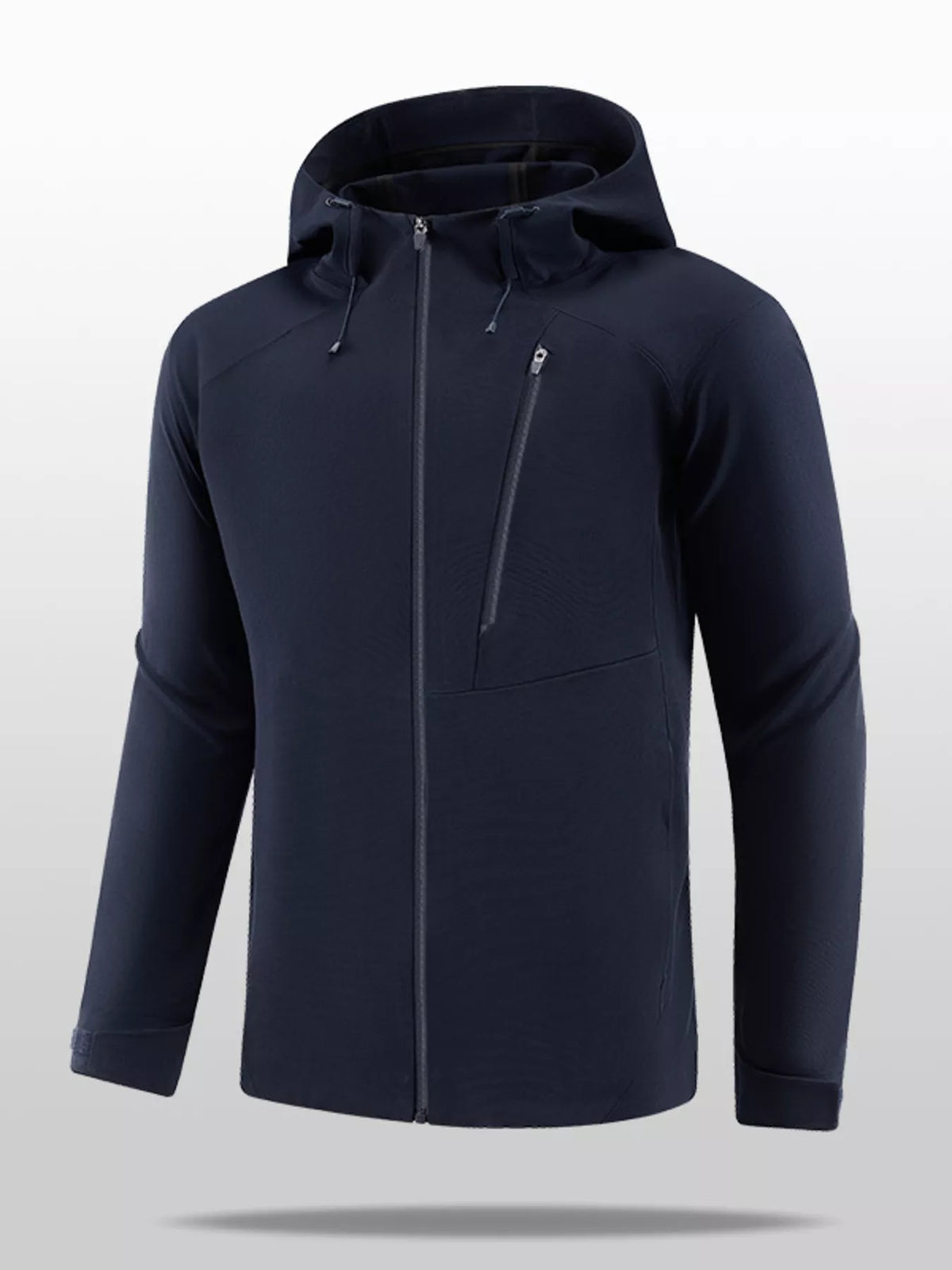 Men's Plus Size Lightweight Hooded Zip Up Jacket