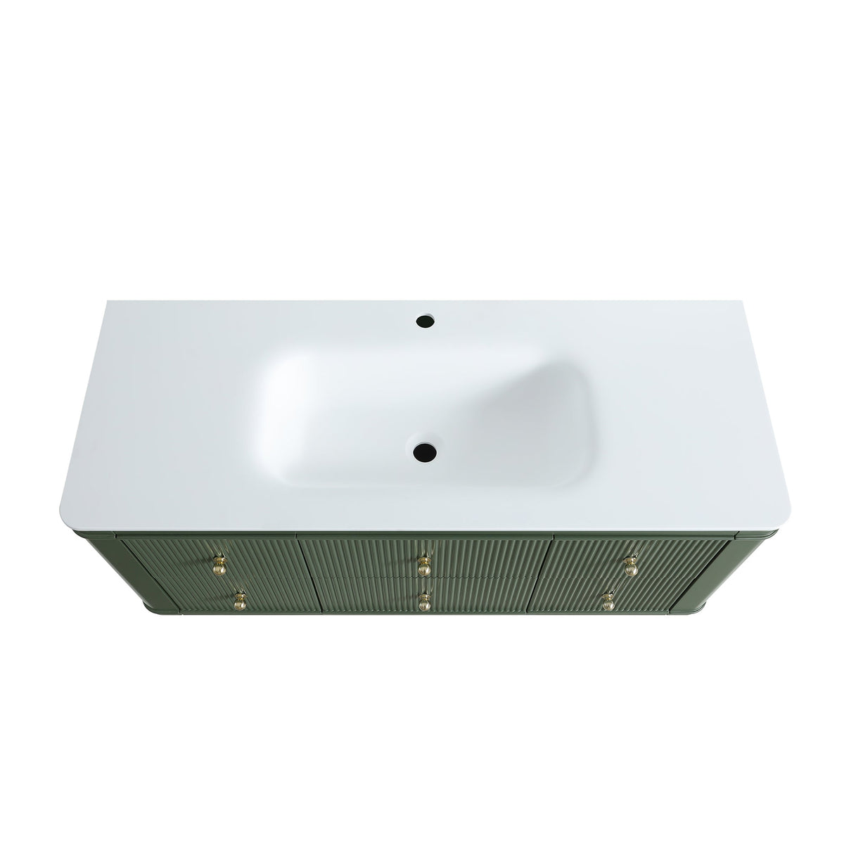 48" Wall Mounted Single Bathroom Vanity with Integrated Basin - Modern
