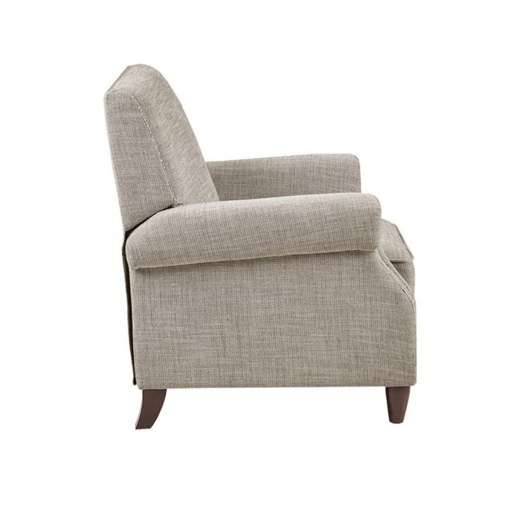 Sand Push Back Recliner with Manual Reclining Function - Nailhead Detail