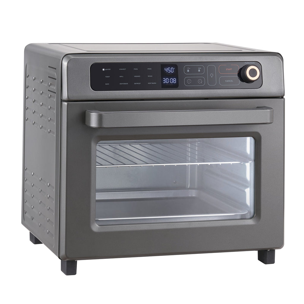 12-in-1 Air Fryer Toaster Oven with 25L Capacity - Stainless Steel Gray