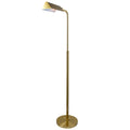 Gold Floor Lamp with Slim Profile and Sturdy Metal Base - Elara