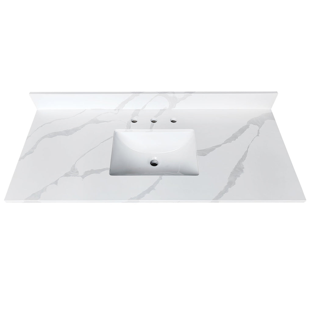 49-Inch Quartz Bathroom Vanity Top
